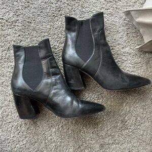 Alias ankle boots black leather. Size 7.5